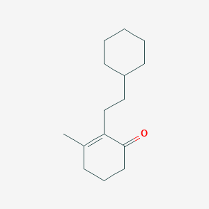 molecular formula C15H24O B15462883 2-(2-Cyclohexylethyl)-3-methylcyclohex-2-en-1-one CAS No. 60439-07-8