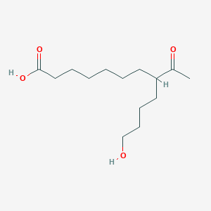 molecular formula C14H26O4 B15462921 8-Acetyl-12-hydroxydodecanoic acid CAS No. 60903-95-9