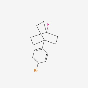 molecular formula C14H16BrF B15462945 1-(4-Bromophenyl)-4-fluorobicyclo[2.2.2]octane CAS No. 60526-64-9