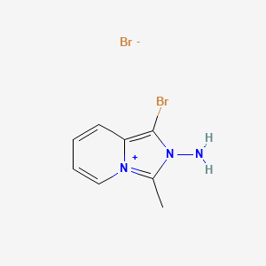 2-Amino-1-bromo-3-methyl-2H-imidazo[1,5-a]pyridin-4-ium bromide