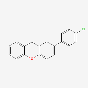 molecular formula C19H15ClO B15462960 2-(4-Chlorophenyl)-9,9A-dihydro-1H-xanthene CAS No. 61201-75-0