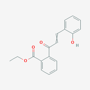 molecular formula C18H16O4 B15463077 Ethyl 2-[3-(2-hydroxyphenyl)acryloyl]benzoate CAS No. 60878-11-7