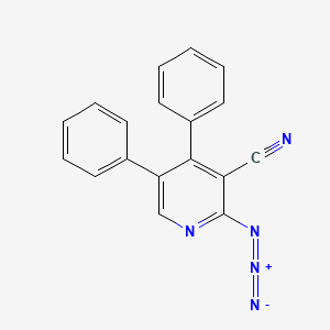 molecular formula C18H11N5 B15463083 2-Azido-4,5-diphenylpyridine-3-carbonitrile CAS No. 61006-51-7