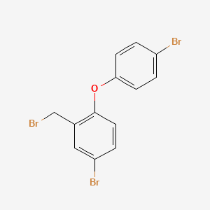 molecular formula C13H9Br3O B15463097 4-Bromo-2-(bromomethyl)-1-(4-bromophenoxy)benzene CAS No. 61292-31-7