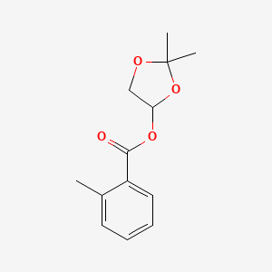 molecular formula C13H16O4 B15463121 2,2-Dimethyl-1,3-dioxolan-4-yl 2-methylbenzoate CAS No. 59953-77-4