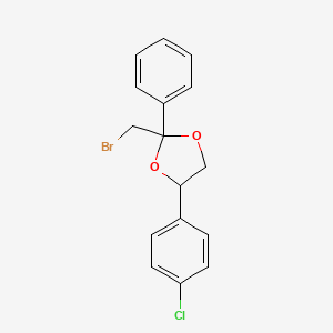 2-(Bromomethyl)-4-(4-chlorophenyl)-2-phenyl-1,3-dioxolane