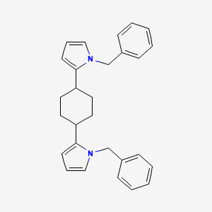 1H-Pyrrole, 2,2'-(1,4-cyclohexanediyl)bis[1-(phenylmethyl)-