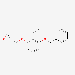 molecular formula C19H22O3 B15463179 2-{[3-(Benzyloxy)-2-propylphenoxy]methyl}oxirane CAS No. 61270-27-7