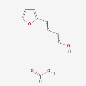 Formic acid;4-(furan-2-yl)buta-1,3-dien-1-ol