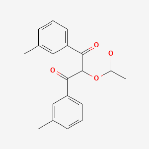 1,3-Bis(3-methylphenyl)-1,3-dioxopropan-2-yl acetate