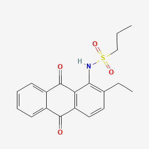 molecular formula C19H19NO4S B15463203 N-(2-Ethyl-9,10-dihydro-9,10-dioxo-1-anthracenyl)-1-propanesulfonamide CAS No. 60402-87-1