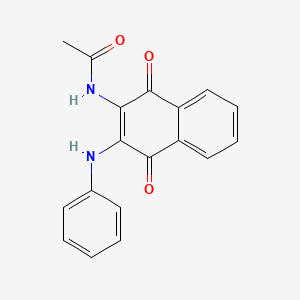 Acetamide, N-[1,4-dihydro-1,4-dioxo-3-(phenylamino)-2-naphthalenyl]-