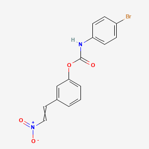 3-(2-Nitroethenyl)phenyl (4-bromophenyl)carbamate