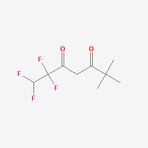 molecular formula C9H12F4O2 B15463215 1,1,2,2-Tetrafluoro-6,6-dimethylheptane-3,5-dione CAS No. 59857-66-8