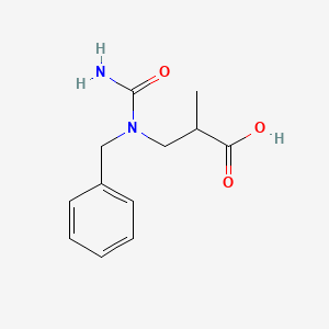 molecular formula C12H16N2O3 B15463225 3-[Benzyl(carbamoyl)amino]-2-methylpropanoic acid CAS No. 61282-93-7