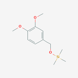 molecular formula C12H20O3Si B15463247 [(3,4-Dimethoxyphenyl)methoxy](trimethyl)silane CAS No. 61040-75-3