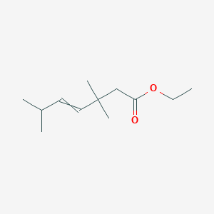 molecular formula C12H22O2 B15463261 Ethyl 3,3,6-trimethylhept-4-enoate CAS No. 60066-71-9