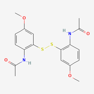 N,N'-[Disulfanediylbis(4-methoxy-2,1-phenylene)]diacetamide