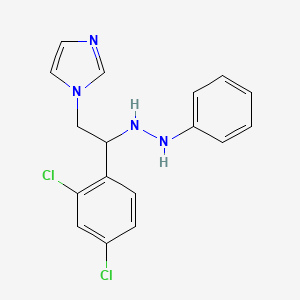 1-[2-(2,4-Dichlorophenyl)-2-(2-phenylhydrazinyl)ethyl]-1H-imidazole