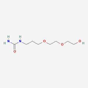 molecular formula C8H18N2O4 B15463305 N-{3-[2-(2-Hydroxyethoxy)ethoxy]propyl}urea CAS No. 61170-53-4