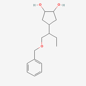 4-[1-(Benzyloxy)butan-2-yl]cyclopentane-1,2-diol