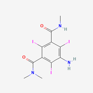 molecular formula C11H12I3N3O2 B15463352 5-Amino-2,4,6-triiodo-N~1~,N~1~,N~3~-trimethylbenzene-1,3-dicarboxamide CAS No. 59923-64-7