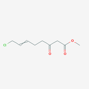 molecular formula C9H13ClO3 B15463360 Methyl 8-chloro-3-oxooct-6-enoate CAS No. 61259-93-6