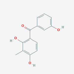 molecular formula C14H12O4 B15463366 (2,4-Dihydroxy-3-methylphenyl)(3-hydroxyphenyl)methanone CAS No. 61227-13-2