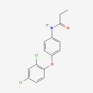 molecular formula C15H13Cl2NO2 B15463369 N-[4-(2,4-Dichlorophenoxy)phenyl]propanamide CAS No. 61066-80-6