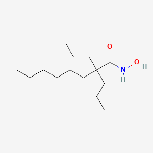 molecular formula C14H29NO2 B15463377 N-Hydroxy-2,2-dipropyloctanamide CAS No. 60631-08-5