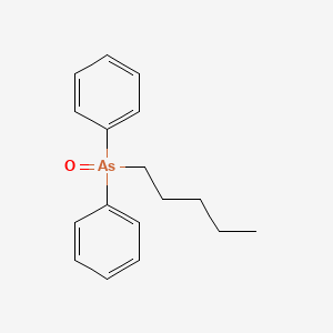 Oxo(pentyl)diphenyl-lambda~5~-arsane