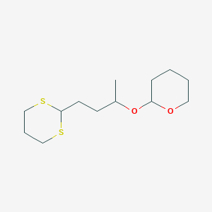 molecular formula C13H24O2S2 B15463390 2-{[4-(1,3-Dithian-2-yl)butan-2-yl]oxy}oxane CAS No. 61254-68-0