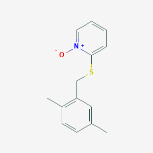 2-{[(2,5-Dimethylphenyl)methyl]sulfanyl}-1-oxo-1lambda~5~-pyridine