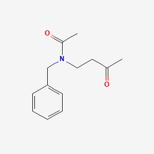 molecular formula C13H17NO2 B15463451 Acetamide, N-(3-oxobutyl)-N-(phenylmethyl)- CAS No. 59181-40-7