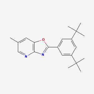 molecular formula C21H26N2O B15463476 2-(3,5-Di-tert-butylphenyl)-6-methyl[1,3]oxazolo[4,5-b]pyridine CAS No. 60772-65-8