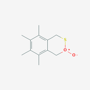 molecular formula C12H16O2S B15463477 5,6,7,8-Tetramethyl-1,4-dihydro-2,3-benzoxathiin-2-ium-2-olate CAS No. 59339-89-8