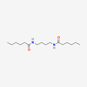 molecular formula C16H32N2O2 B15463484 Hexanamide, N,N'-1,4-butanediylbis- CAS No. 58962-41-7