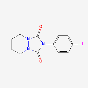 1H-(1,2,4)Triazolo(1,2-a)pyridazine-1,3(2H)-dione, tetrahydro-2-(4-iodohenyl)-