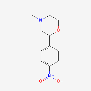 molecular formula C11H14N2O3 B15463569 4-Methyl-2-(4-nitrophenyl)morpholine CAS No. 61192-66-3