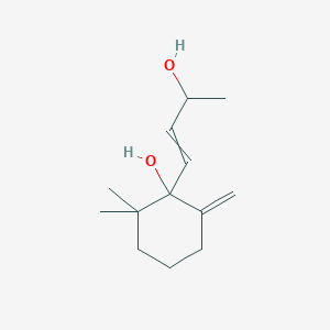 1-(3-Hydroxybut-1-en-1-yl)-2,2-dimethyl-6-methylidenecyclohexan-1-ol