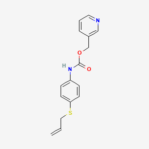 (Pyridin-3-yl)methyl {4-[(prop-2-en-1-yl)sulfanyl]phenyl}carbamate