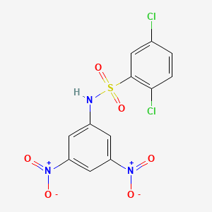 molecular formula C12H7Cl2N3O6S B15463656 2,5-Dichloro-N-(3,5-dinitrophenyl)benzene-1-sulfonamide CAS No. 61072-90-0