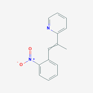 2-[1-(2-Nitrophenyl)prop-1-en-2-yl]pyridine