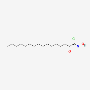 molecular formula C16H30ClNO2 B15463711 N-Hydroxy-2-oxohexadecanimidoyl chloride CAS No. 60052-25-7