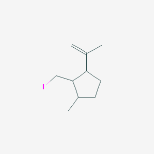 molecular formula C10H17I B15463726 2-(Iodomethyl)-1-methyl-3-(prop-1-en-2-yl)cyclopentane CAS No. 61099-59-0