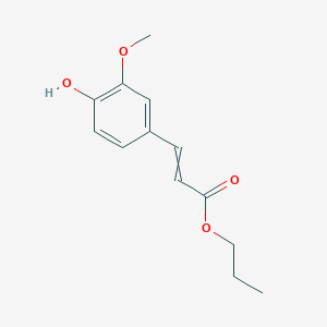 Propyl 3-(4-hydroxy-3-methoxyphenyl)prop-2-enoate