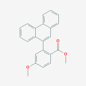 molecular formula C23H18O3 B15463767 Methyl 4-methoxy-2-(phenanthren-9-YL)benzoate CAS No. 61169-95-7