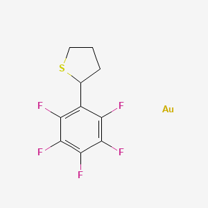 Gold--2-(pentafluorophenyl)thiolane (1/1)