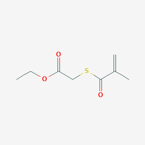 molecular formula C8H12O3S B15463813 Ethyl [(2-methylacryloyl)sulfanyl]acetate CAS No. 61146-93-8