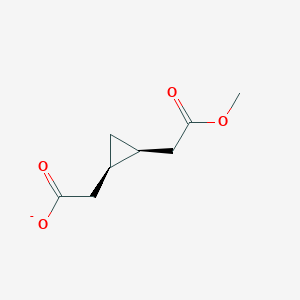 [(1R,2S)-2-(2-Methoxy-2-oxoethyl)cyclopropyl]acetate